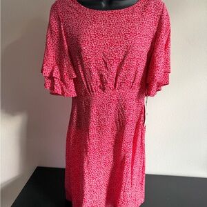 NWT Episode Elegant Red Patterned Midi Dress